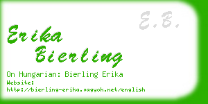 erika bierling business card